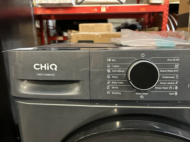 Wasmachine 7 kg 16 progr. ai smart 2025 model chiq, cw07123863ax - afbeelding 9 van  10
