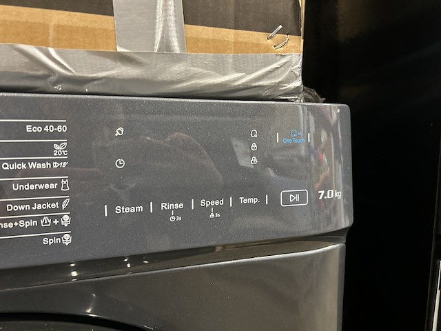 Wasmachine 7 kg 16 programma's. ai smart 2025 model chiq, cw07123863ax - afbeelding 5 van  8