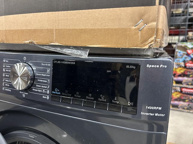 Wasmachine 8 kg 16 programma's space pro chiq, cfl80-14586im3xa - afbeelding 4 van  7
