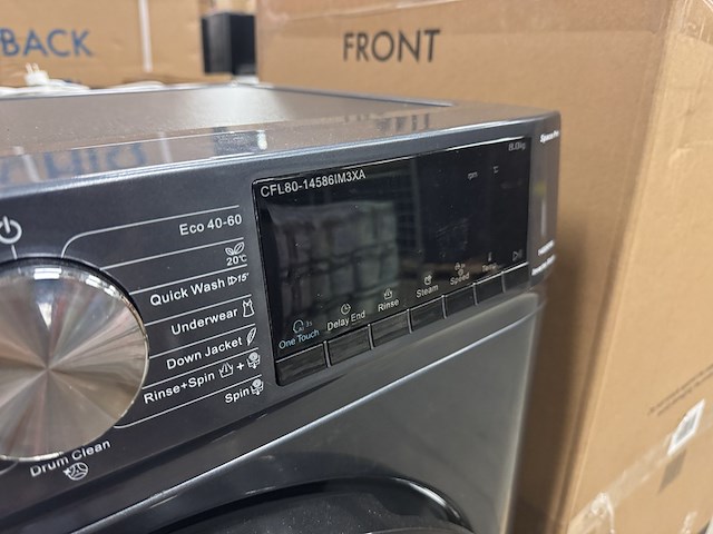 Wasmachine 8 kg 16 programma's space pro chiq, cfl80-14586im3xa - afbeelding 4 van  4