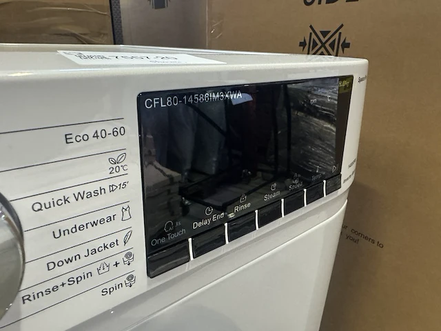 Wasmachine 8 kg 16 programma's space pro chiq, cfl80-14586im3xwa - afbeelding 4 van  4
