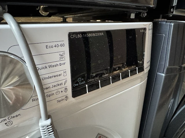 Wasmachine 8 kg 16 programma's space pro chiq, cfl80-14586im3xwa - afbeelding 3 van  3