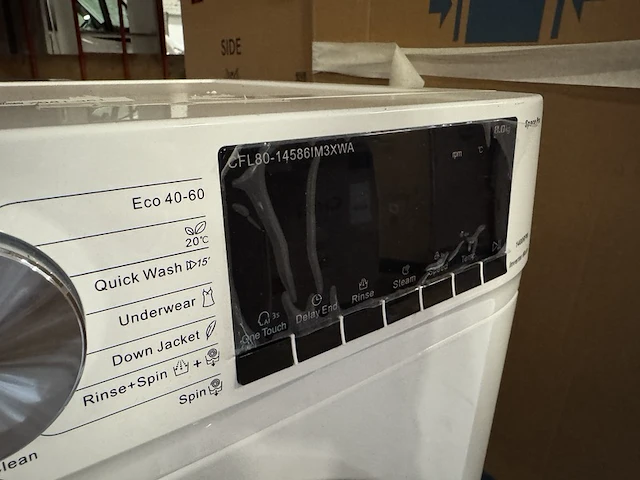 Wasmachine 8 kg 16 programma's space pro chiq, cfl80-14586im3xwa - afbeelding 3 van  3