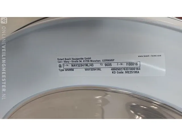 Wasmachine 8 kg bosch idos home professional, way322841nl - afbeelding 8 van  8