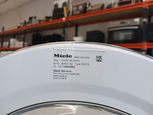 Wasmachine 8.0 kg miele a+++, wkm130 wps, wit - afbeelding 7 van  7