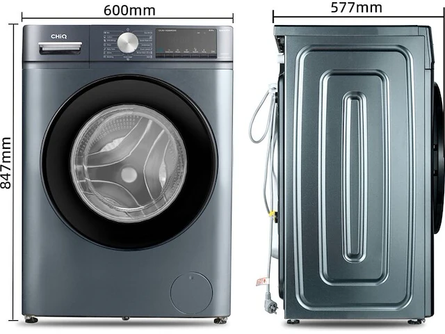 Wasmachine 9 kg 16 programma's space pro chiq, cfl90-14586im3xa - afbeelding 2 van  5