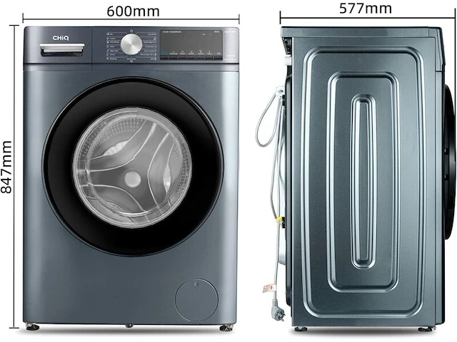 Wasmachine 9 kg 16 programma's space pro chiq, cfl90-14586im3xa - afbeelding 2 van  6