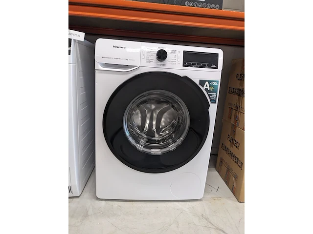 Wasmachine 9.0 kg hisense connect life, wf343943bw, wit - afbeelding 1 van  9