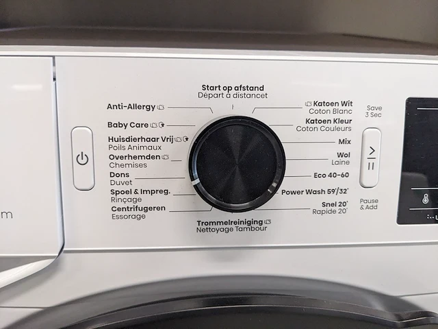 Wasmachine 9.0 kg hisense connect life, wf343943bw, wit - afbeelding 4 van  9