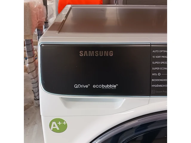 Wasmachine eco bubble, samsung, ww80m76nn2m a++ - afbeelding 3 van  10
