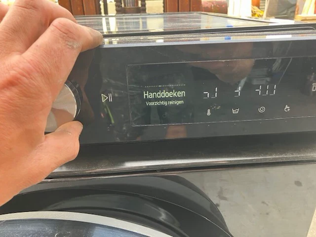 Wasmachine met transportschade samsung, zwart - afbeelding 8 van  9