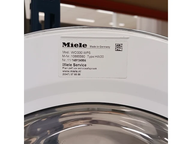 Wasmachine xl 9 kg, miele a++, hw20 - afbeelding 9 van  9