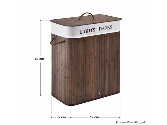 Wasmand curly 100l 52x32x63cm - afbeelding 6 van  6