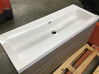 Wastafel 120x46 cm met onderkast. - afbeelding 2 van  3