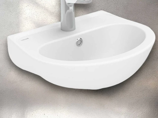 Wastafel keramisch 45x37 cm - afbeelding 1 van  3