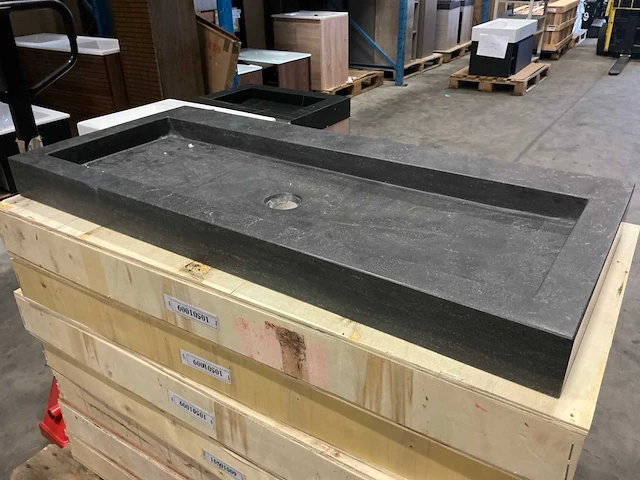 Wastafel natuursteen (100x45 cm) - afbeelding 1 van  4