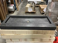 Wastafel natuursteen (100x45 cm) - afbeelding 4 van  4