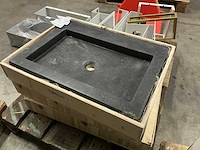 Wastafel natuursteen (60x45 cm) - afbeelding 1 van  3