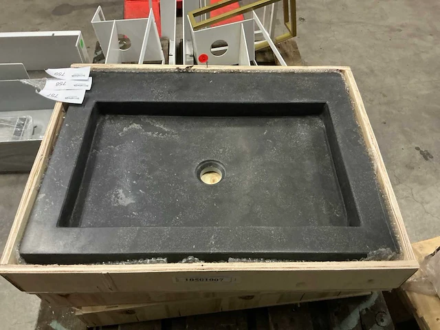 Wastafel natuursteen (60x45 cm) - afbeelding 2 van  3