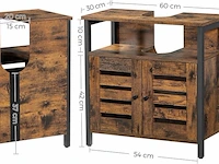 Wastafel onderkast 60x30x60 vasagle - afbeelding 2 van  6