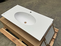 Wastafel wit 90cm - afbeelding 1 van  3