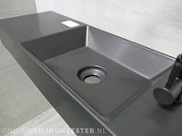Wastafel xenz, mat zwart - afbeelding 4 van  7