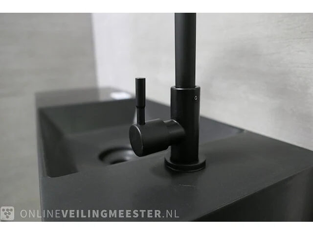 Wastafel xenz, mat zwart - afbeelding 6 van  7