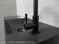 Wastafel xenz, mat zwart - afbeelding 6 van  7