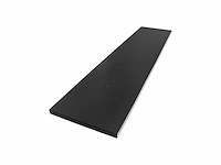 Wastafelblad 240x46x4 cm zonder kraangat mfc black wood - afbeelding 1 van  5