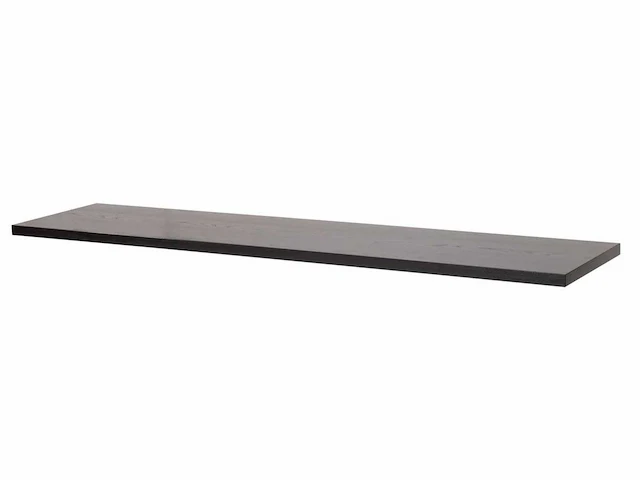 Wastafelblad 240x46x4 cm zonder kraangat mfc black wood - afbeelding 2 van  5