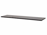 Wastafelblad 240x46x4 cm zonder kraangat mfc black wood - afbeelding 2 van  5