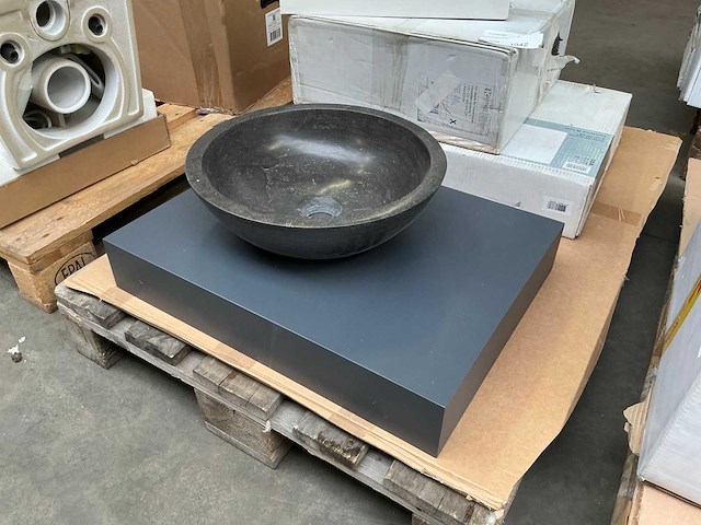 Wastafelblad met waskom (60 cm) - afbeelding 1 van  4