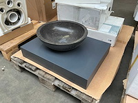 Wastafelblad met waskom (60 cm) - afbeelding 1 van  4