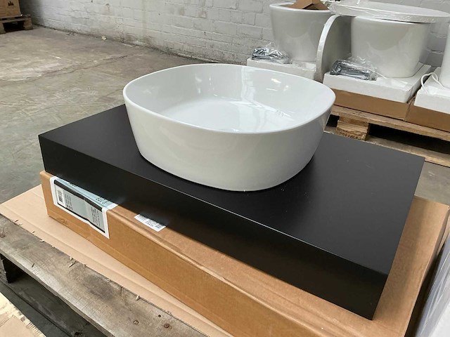 Wastafelblad met waskom (80 cm) - afbeelding 1 van  5