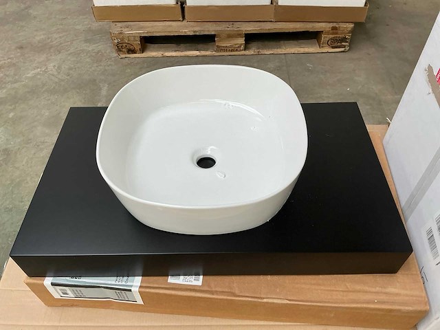 Wastafelblad met waskom (80 cm) - afbeelding 3 van  5