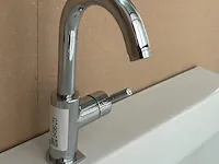 Wastafelkraan design hoog emmevie, wastafelkraan, chroom - afbeelding 1 van  4