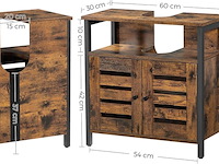 Wastafelonderkast 60x30x60 cm vasagle, bbc901b01 - afbeelding 2 van  4