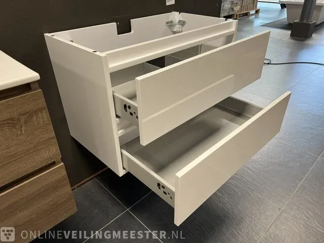 Wastafelonderkast detremmerie, wit - afbeelding 4 van  6