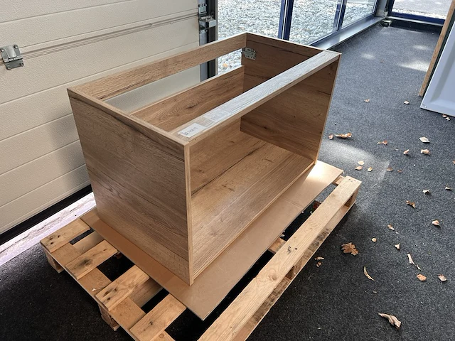Wastafelonderkast, eiken - afbeelding 2 van  3