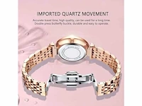 Watch for women luxury jewelry design rose gold - polshorloge - afbeelding 6 van  8