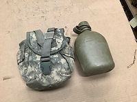 Water canteen with pouch (25x) - afbeelding 1 van  2
