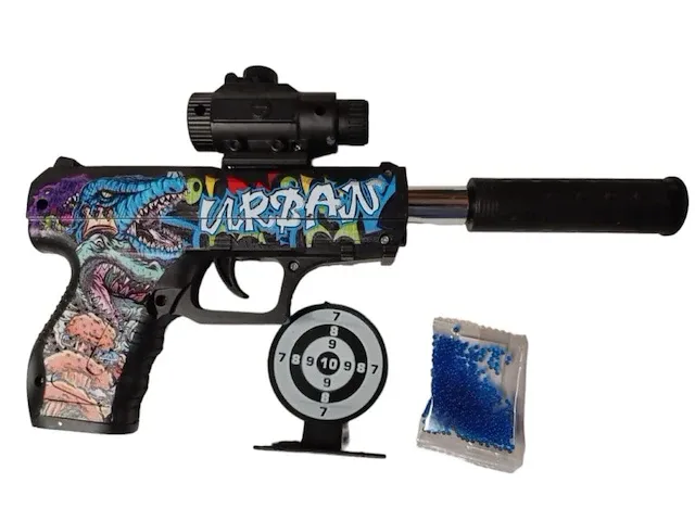 Waterballetjes shooter 26 cm - met 1000 water gel balletjes 2 stuk mix geleverd - afbeelding 7 van  7