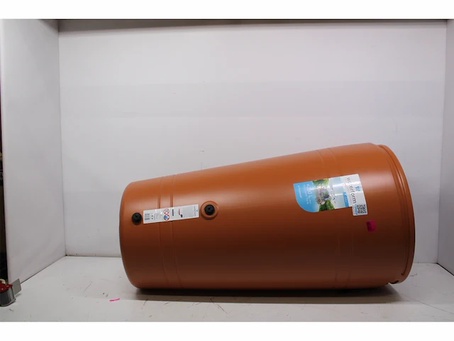 Waterform regenton met plantenbak terracotta kunststof 230 l 59,3 x 59,3 x 109,5 cm - afbeelding 4 van  4