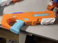 Watergun zonder doos ornaje blauw 1x - afbeelding 1 van  3