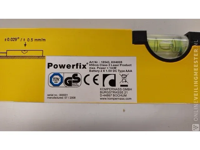 Waterpas met statief powerflex - afbeelding 5 van  5
