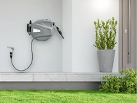 Waterslanghaspel 30 meter incl. 2 opzetstukken - afbeelding 3 van  10