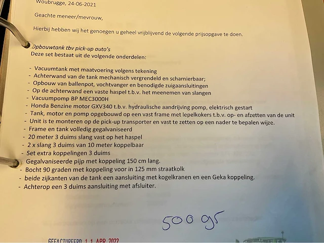 Watertank met vacuümpomp - afbeelding 9 van  17