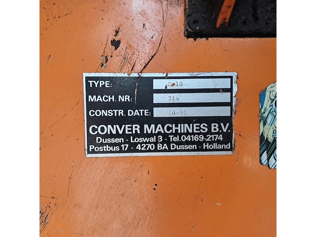 Waterwegen maai-/harkcombinatie, conver, c10, 1991 - afbeelding 28 van  39