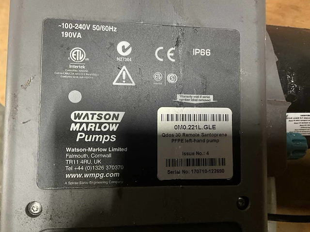 Watson marlow qdos30 doseerpomp - afbeelding 6 van  7