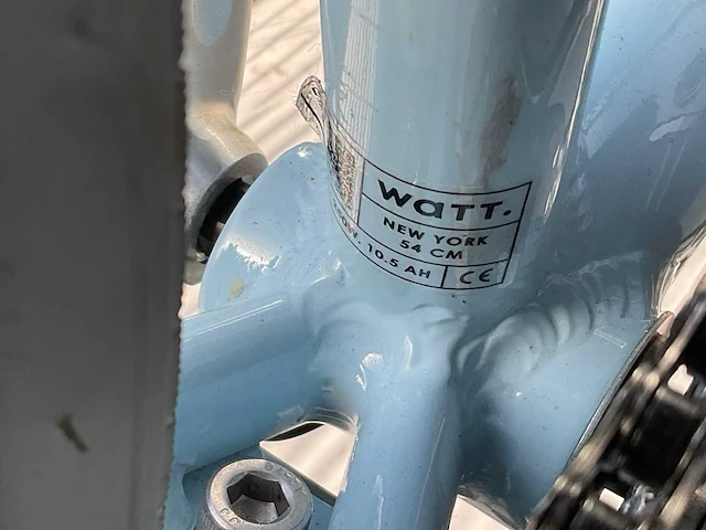 Watt new york blue edition elektrische fiets - afbeelding 7 van  8